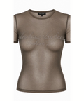 RLXE HAUS ACHIVE 26 MESH TEE TAUPE