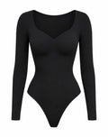 Fitness Bodysuit Long sleeve ( Black)