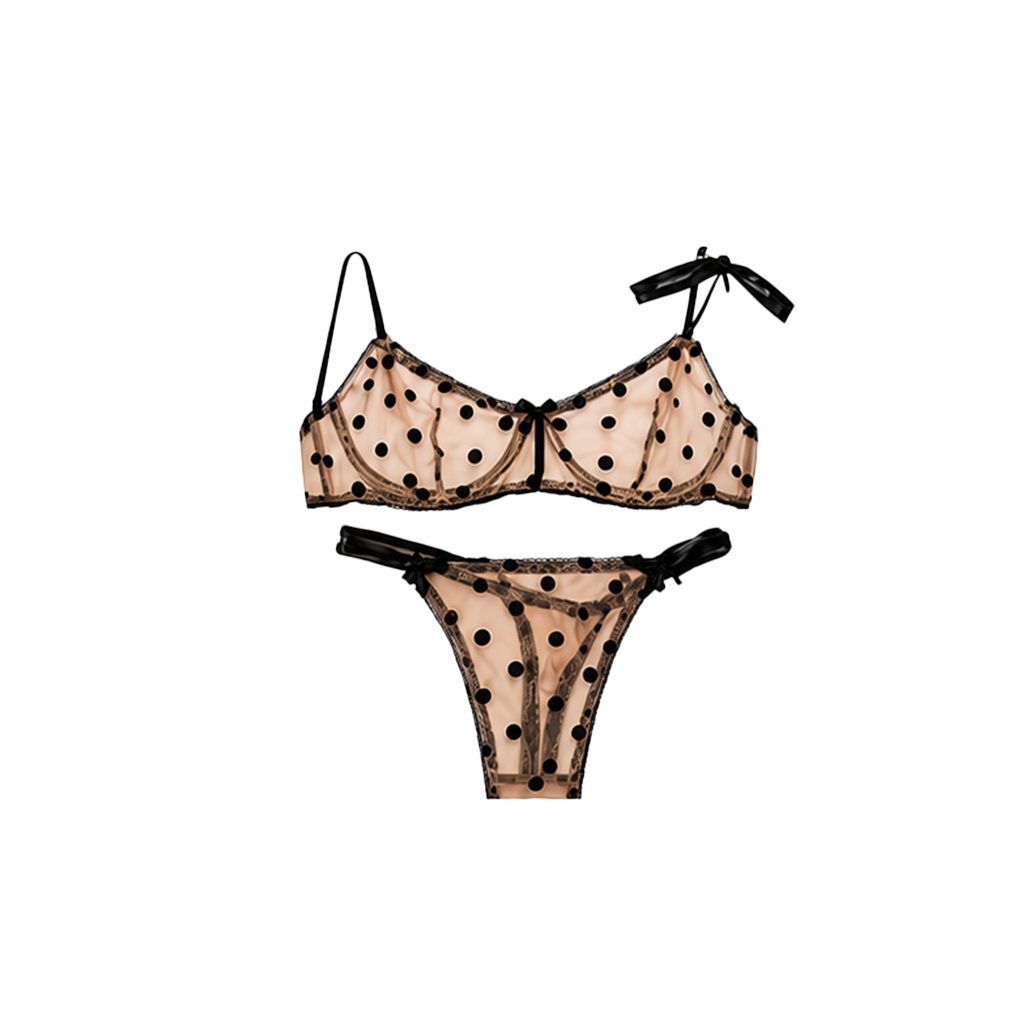 Polka Dot Lingerie Set