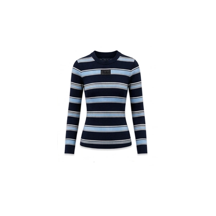 Striped Long Sleeve (Navy)