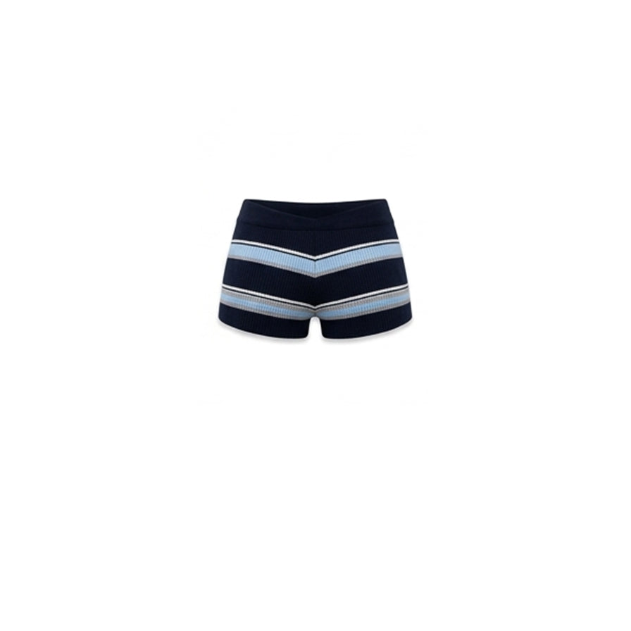 Striped Shorts (Navy)
